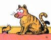Cartoon: ... (small) by GB tagged animals tiere cat katze maus mouse surprice überraschung
