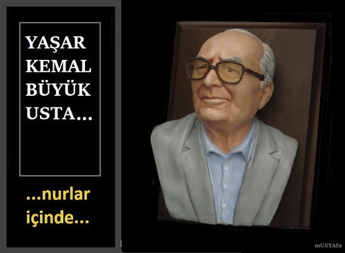 Cartoon: Yasar Kemal nurlar icinde... (medium) by mussaygin tagged yasar,kemal