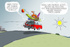 Cartoon: reisewarnungen aufgehoben (small) by leopold maurer tagged corona,urlaub,reisewarnung,reisefreiheit