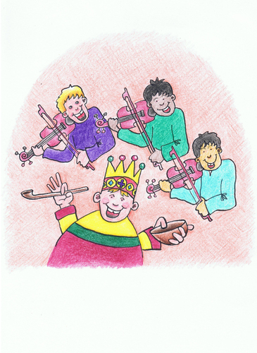 Cartoon: Old King Cole (medium) by Kerina Strevens tagged rhyme,nursery,children,humour,fun,king