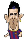 Cartoon: David Villa (small) by Ca11an tagged vavid villa barcalona spain caricatures world cup legends book