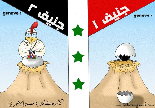 Cartoon: Hussein Asmari geneve 1 2 (medium) by hussein alasmri tagged geneve
