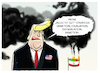 Cartoon: US-Iranpolitik (small) by markus-grolik tagged iran,atomabkommen,usa,trump,teheran,nahost,syrien,washington,sanktion,eskalation,deeskalation,wiederholungen,angriffe,raketen,drohnenangriff,kriegsgefahr