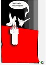 Cartoon: Heidenspaß (small) by user unknown tagged angelus,gebet,papst,pope,prayer,tauben,freilassen,rom,rome,fliegen,lassen,krähe,rabe