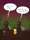 Cartoon: Mach ne Fliege (small) by Frank Zimmermann tagged anmachen baggern bar bier cartoon dark fly night pub pun cocktail dunkel fliege flirten kneipe lustig theke trinken