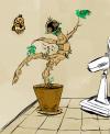 Cartoon: Bonsai de Macumba (small) by alexdantas tagged bonsai