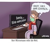Cartoon: Herr Wönnemann (small) by LAHS tagged corona,covid19,virus,pandemie,lösung,lahs