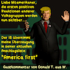 Cartoon: Gastkommentar Trump 2 (small) by PuzzleVisions tagged puzzlevisions,donald,trump,america,first,1st,amerika,zuerst,erster,is,anschlag,terror,attack