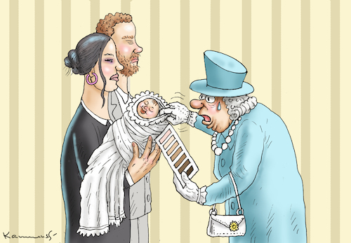 Cartoon: LITTLE BRITAIN (medium) by marian kamensky tagged meghan,und,harry,bei,oprah,winfrei,meghan,und,harry,bei,oprah,winfrei