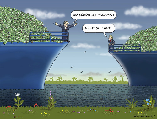 Cartoon: Panama ist schön (medium) by marian kamensky tagged panama,panama