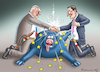 Cartoon: ANTI EU - ORBAN und MORAWIECKI (small) by marian kamensky tagged orban,morawiecki,eu