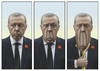 Cartoon: Erdogans Selbsthilfe (small) by marian kamensky tagged erdogan,genozid,armenier,türkei,bundestag