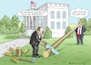 Cartoon: GIULIANI UND TRUMP (small) by marian kamensky tagged trump,porn,scandal,sex,stephanie,clifford,stormy,daniels,corruption,giuliani