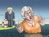 Cartoon: HILFSBEREITER BORIS JOHNSON (small) by marian kamensky tagged brexit,theresa,may,england,eu,schottland,wahlen,boris,johnson