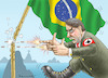 Cartoon: JAIR BOLSONARO (small) by marian kamensky tagged jair,bolsonaro,brasilien,präsidentenwahl,faschismus,nationalisms,rechtsradikal,rassistisch