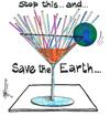 Cartoon: Earth day 2010 (small) by Thommy tagged earth,day,2010,nature