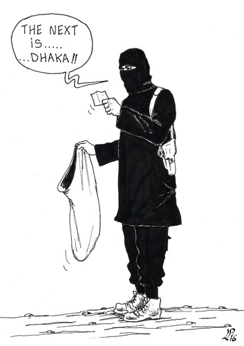 Cartoon: Lottery of Terror (medium) by paolo lombardi tagged isis,terrorism