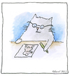 Cartoon: Catoonist (small) by fussel tagged cats,mice,dream,boobs