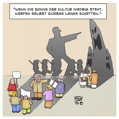 Cartoon: Karl Kraus (medium) by Timo Essner tagged einwanderung,pegida