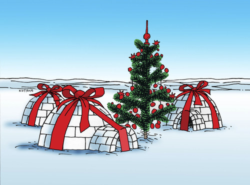 Cartoon: darcekovo (medium) by Lubomir Kotrha tagged santa,claus,christmas