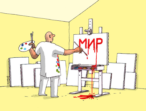 Cartoon: mir22 (medium) by Lubomir Kotrha tagged ukraine,russia,europe,war,world,ukraine,russia,europe,war,world