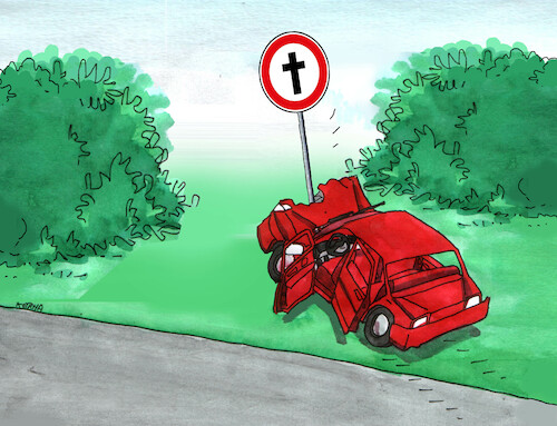 Cartoon: nehoda22 (medium) by Lubomir Kotrha tagged auto,auto