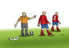 Cartoon: number (small) by Lubomir Kotrha tagged football,fussball,soccer,world,championships,goal