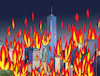 Cartoon: nyfire (small) by Lubomir Kotrha tagged usa,trump,protests