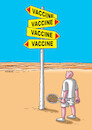 Cartoon: vaccinesmer (small) by Lubomir Kotrha tagged tennis vaccine novak djokovic australia