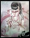 Cartoon: coffe time (small) by Lucaeffe tagged watercolor