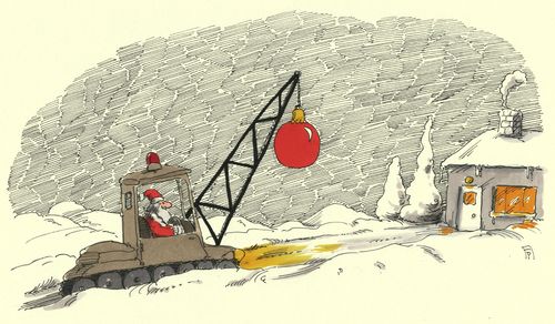 Cartoon: weihnacht spezial (medium) by Andreas Prüstel tagged weihnachten,weihnachtsmann,bescherung,abriss,abrissbirne,cartoon,karikatur,andreas,pruestel,weihnachten,weihnachtsmann,bescherung,abriss,abrissbirne,cartoon,karikatur,andreas,pruestel