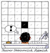 Cartoon: ideenfindung (small) by Andreas Prüstel tagged malewitsch dasschwarzequadrat malerei modernekunst ikonedermoderne bad badewanne fliesen