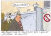 Cartoon: der schlot (small) by Andreas Prüstel tagged rauchverbot,knast,schadenfreude