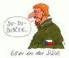 Cartoon: dubcek (small) by Andreas Prüstel tagged achtundsechsziger,ddr,cssr,prager,frühling,dubcek,cartoon,karikatur,andreas,pruestel