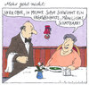 Cartoon: fremdkörper (small) by Andreas Prüstel tagged restaurant suppe ober gast haar schamhaar