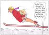 Cartoon: skispringerin (small) by Andreas Prüstel tagged skispringen,skispringerin,wintersport,skifliegen,weitenrekord,olympia,cartoon,karikatur,andreas,pruestel