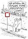 Cartoon: verkehrszeichen (small) by Andreas Prüstel tagged kreisfreiestadt kreis quadrat verkehrszeichen