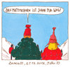 Cartoon: weltuntergang (small) by Andreas Prüstel tagged weltuntergang,mayalalender,prophezeihung,zermatt,matterhorn,schweiz