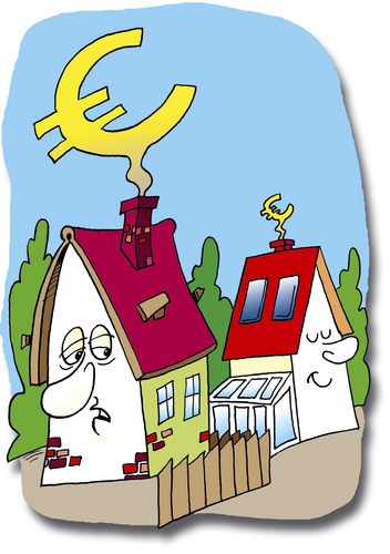 Cartoon: Energie (medium) by astaltoons tagged energiesparen,hausdämmung