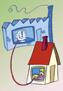 Cartoon: Homeoffice (small) by astaltoons tagged computer,home,office