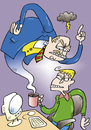 Cartoon: Wirtschaft (small) by astaltoons tagged arbeitsplatz,kontrolle,chef