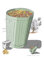 Cartoon: Laub (small) by Mattiello tagged herbst,jahreszeiten,blätter,laubfall,gartenarbeit