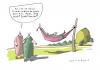 Cartoon: Sturheit (small) by Mattiello tagged hängematte mann frau beziehung musse ausspannen