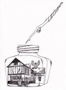 Cartoon: Tintenfass (small) by Cartoon Jami tagged haushildenerkünstler,artist,ink,struwwelpeter