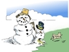 Cartoon: Winteridyll (small) by Paolo Calleri tagged cdu,fdp,schwarzgelb,regierungsparteien,wahltrend,umfragetief