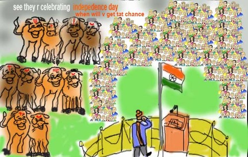 Cartoon: Independence day (medium) by anupama tagged independence,day