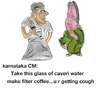 Cartoon: Kaveri water issue (small) by anupama tagged kaveri,water