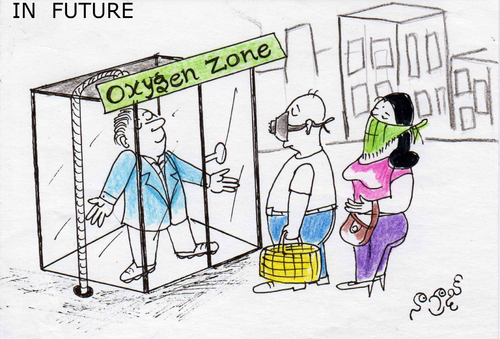 Cartoon: oxygen (medium) by nagrajcartoonist1234 tagged it,happens