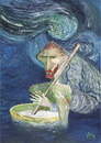 Cartoon: Als van Gogh .... (small) by tiede tagged van,gogh,rechtsdrehender,joghurt,maler,niederlande,tiedemann,tiede