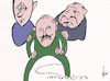 Cartoon: Die Lukaschenko-Brothers (small) by tiede tagged lukaschenko,erogan,putin,tiede,cartoon